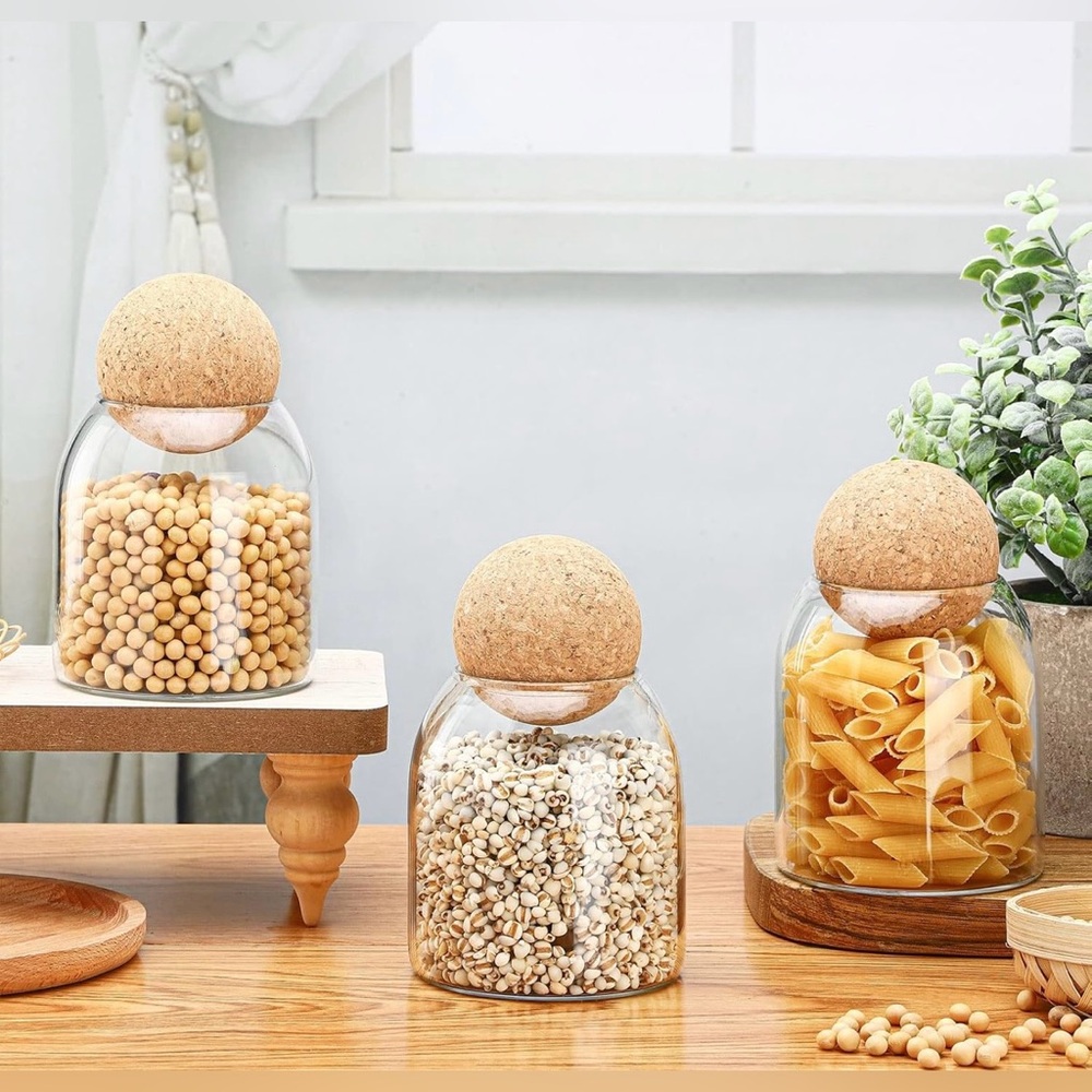 Glass Cork Container - Picture 8 of 13